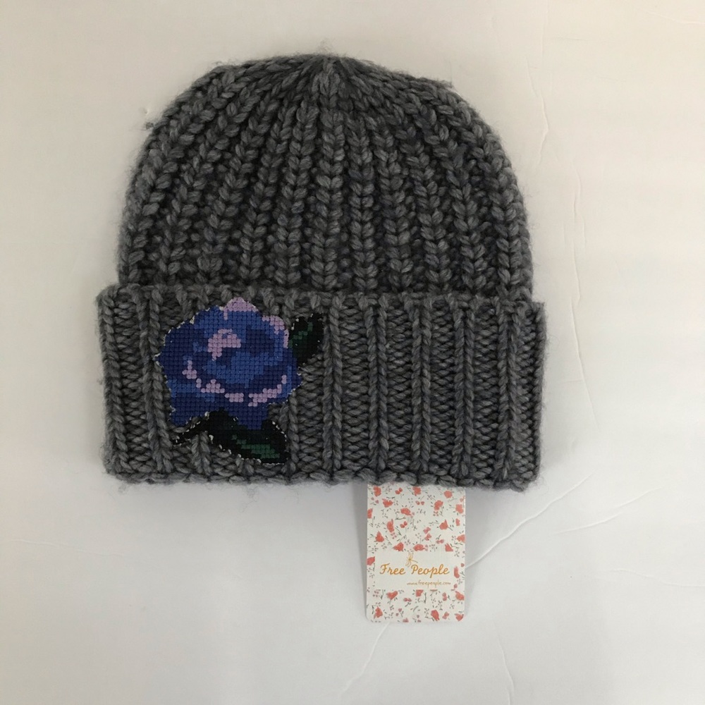 Free People Everything Rosy Hat Wool Blend Beanie